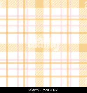 Gingham-Muster. Karomuster mit Schottenkaromuster für Ostermotiv. Nahtlose pastellfarbene vichy-Hintergründe für Tischdecke, Kleid, Rock, Feierkarte Stock Vektor