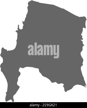 Karte von Bio-Bío, einer Provinz Chiles. Stock Vektor
