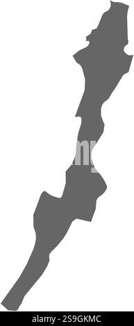 Karte von Bogota, einer Provinz Kolumbiens. Stock Vektor