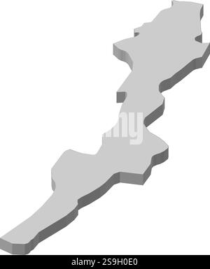 Karte von Bogota, einer Provinz Kolumbiens. Stock Vektor