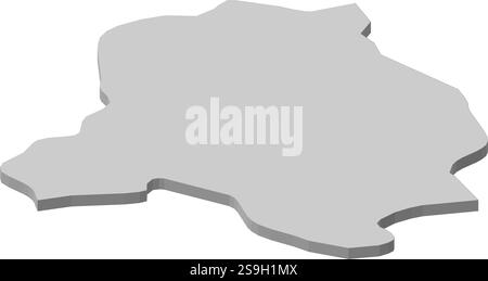 Karte von National Capital Region, einer indischen Provinz. Stock Vektor