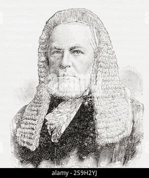 Henry Charles Lopes, 1. Baron Ludlow, 1828–1899. Britischer Richter und Politiker der Konservativen Partei. Aus der Graphic Illustrated Weekly Zeitung, erschienen 1897. Stockfoto