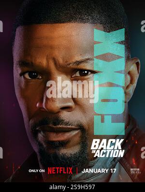 Back in Action (2025)Poster Jamie Foxx *Filmstill - nur redaktionelle Verwendung* CAP/PLF bereitgestellt von Capital Pictures Stockfoto