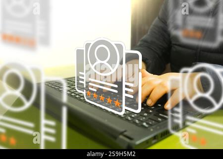 HR, Personalmanagement-Konzept. Rekrutierung, Beschäftigung, Headhunting, Teambuilding. Stockfoto