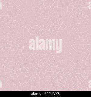 Handgefertigte Farbe Craquelure pink. Alterungseffekt für Hintergründe. NICHT NAHTLOS. Gerissene Glasur für Designs. Pinkfarbene Knisterglasur. Stockfoto
