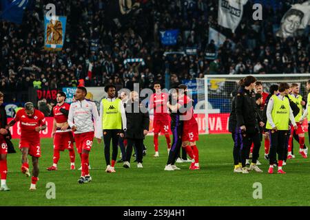 Pietro Comuzzo von ACF Fiorentina während des Spiels SS Lazio gegen ACF Fiorentina, italienischer Fußball Serie A in Rom, Italien, 26. Januar 2025 Stockfoto