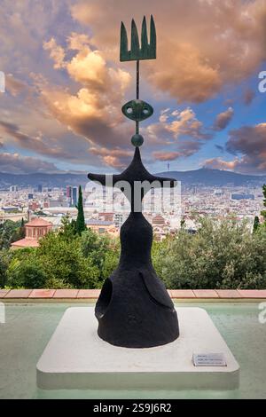 Modell für Mond, Sonne und einen Stern, 1968, Joan Miró, Barcelona, Katalonien, Spanien. Stockfoto