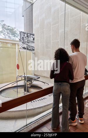 Quecksilberbrunnen, 1937, Alexander Calder (1898-1976), Barcelona, Katalonien, Spanien. Stockfoto