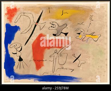 Untitled, 1933, Joan Miró, Barcelona, Katalonien, Spanien. Stockfoto