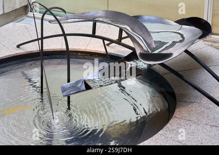 Quecksilberbrunnen, 1937, Alexander Calder (1898-1976), Barcelona, Katalonien, Spanien. Stockfoto