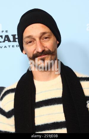 Park City, UT, 26. Januar 2025. Luke Barnett bei Arrivals for SUNFISH (& OTHER STORIES ON GREEN LAKE Premiere beim Sundance Film Festival 2025, The Ray Theatre, Park City, UT, 26. Januar, 2025. Foto: JA/Everett Collection Credit: Everett Collection Inc/Alamy Live News Stockfoto