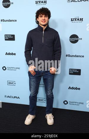 Park City, UT, 26. Januar 2025. Ethan Stoddard bei Arrivals for SUNFISH (& OTHER STORIES ON GREEN LAKE Premiere beim Sundance Film Festival 2025, The Ray Theatre, Park City, UT, 26. Januar, 2025. Foto: JA/Everett Collection Credit: Everett Collection Inc/Alamy Live News Stockfoto