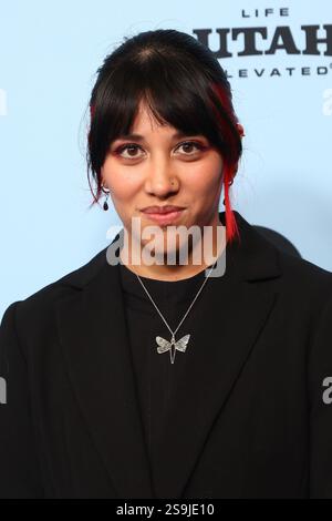 Park City, UT, 26. Januar 2025. Ruth Araujo bei Ankunft für SONNENFISCHE (& OTHER STORIES ON GREEN LAKE Premiere beim Sundance Film Festival 2025, The Ray Theatre, Park City, UT, 26. Januar, 2025. Foto: JA/Everett Collection Credit: Everett Collection Inc/Alamy Live News Stockfoto
