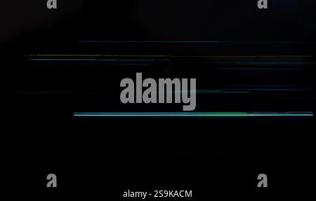 Kameraeffekt gestört. Retro-VHS-Hintergrund. Alte Videovorlage. Kein Signal. Statisches TV-Geräusch, schlechtes TV-Signal Stockfoto