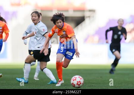 Fuka Kono (Albirex Ladies), 25. JANUAR 2025 - Fußball / Fußball : The Empress's Cup JFA 46th Japan Women's Football Championship Endspiel zwischen Urawa Reds Ladies 1-1 (PK5-4) Albirex Niigata Ladies im Edion Peace Wing Stadium in Hiroshima, Japan. (Foto: SportsPressJP/AFLO) Stockfoto