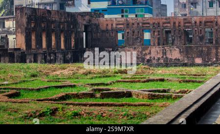 Lalbagh Fort, ein historisches Mogulfort aus dem 17. Jahrhundert in Dhaka, Bangladesch, mit seiner atemberaubenden Architektur und seinem reichen kulturellen Erbe Stockfoto