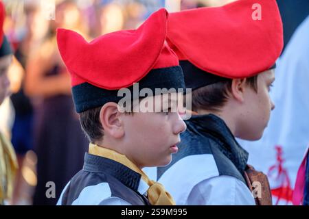 Traditioneller Country-Tanz 'Ball pagès', typischer ibizanischer Tanz, Portinax, Ibiza, Balearen, Spanien Stockfoto