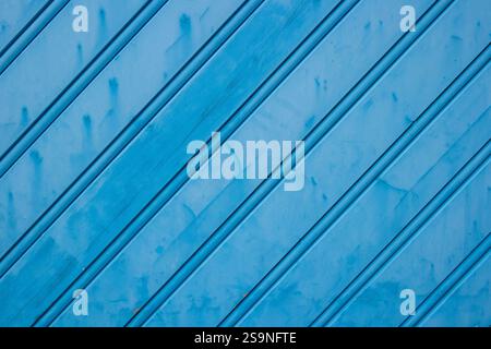 Blaues Material für die Hintergrundstruktur der Holzwand Stockfoto