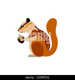 Chipmunk Emoji Symbol Symbol Symbol Vektor Illustration Stock Vektor