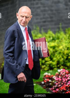 John Healey Parlamentsabgeordneter - Minister für Verteidigung - in Downing Street 6. Juli 2024 Stockfoto
