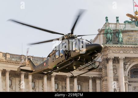 Wien, Österreich - 27. Oktober 2024: Bundesheer Leonardo AW-169 Stockfoto
