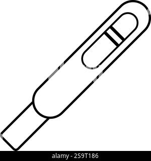 Symbol für positive Schwangerschafts- oder Ovulationstests Stock Vektor