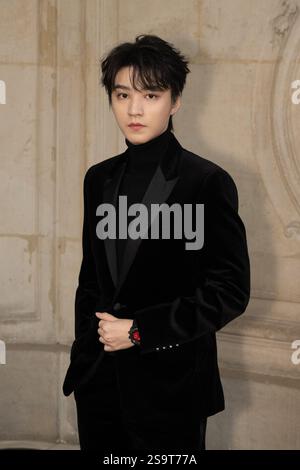 Paris, Frankreich. Januar 2025. Teilnahme an der Christian Dior Show während der Pariser Fashion Week Haute Couture Frühjahr-Sommer 2025 am 27. Januar 2025 in Paris, Frankreich. Foto: Laurent Zabulon/ABACAPRESS. COM Credit: Abaca Press/Alamy Live News Stockfoto