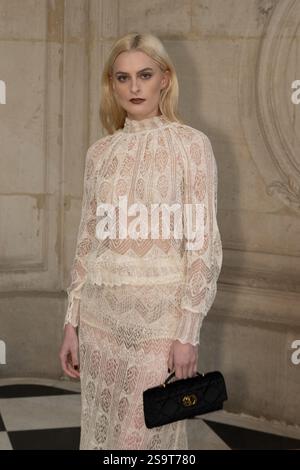 Paris, Frankreich. Januar 2025. Teilnahme an der Christian Dior Show während der Pariser Fashion Week Haute Couture Frühjahr-Sommer 2025 am 27. Januar 2025 in Paris, Frankreich. Foto: Laurent Zabulon/ABACAPRESS. COM Credit: Abaca Press/Alamy Live News Stockfoto