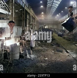 Horsehay Werke Joseph Adamson Unternehmen Stahl Eisen Produktionsfabrik der 1960er Jahre Stockfoto