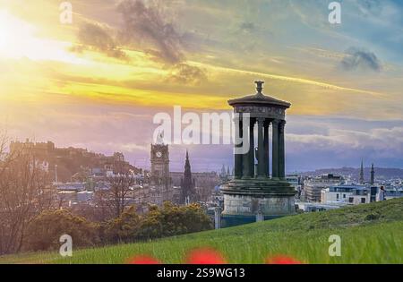 calton Hill in Edinburgh Schottland im vereinigten Königreich Stockfoto