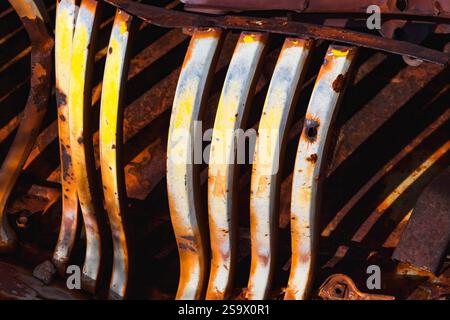 Rost-Abstraktionen in der Wüste Stockfoto