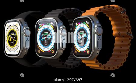 Apple Watch Ultra GPS Mobilfunk Stockfoto