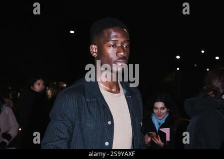 Mailand, Italien. Januar 2025. Damson Idris nimmt an der Prada Party während der Mailand Herrenmode Herbst/Winter 2025-2026 Fashion Week am 19. Januar 2025 in Mailand Teil. (Foto: Alessandro Bremec/NurPhoto) Credit: NurPhoto SRL/Alamy Live News Stockfoto