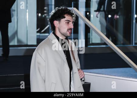 Mailand, Italien. Januar 2025. Saint Levant besucht die Prada Party während der Mailand Herrenmode Herbst/Winter 2025-2026 Fashion Week am 19. Januar 2025 in Mailand (Foto: Alessandro Bremec/NurPhoto). Quelle: NurPhoto SRL/Alamy Live News Stockfoto