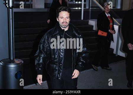 Mailand, Italien. Januar 2025. Sebastian Stan nimmt an der Prada Party während der Mailand Herrenmode Herbst/Winter 2025 - 2026 Fashion Week am 19. Januar 2025 in Mailand Teil. (Foto: Alessandro Bremec/NurPhoto) Credit: NurPhoto SRL/Alamy Live News Stockfoto