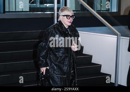 Mailand, Italien. Januar 2025. Catherine Martin besucht die Prada Party während der Mailand Herrenmode Herbst/Winter 2025-2026 Fashion Week am 19. Januar 2025 in Mailand (Foto: Alessandro Bremec/NurPhoto). Quelle: NurPhoto SRL/Alamy Live News Stockfoto