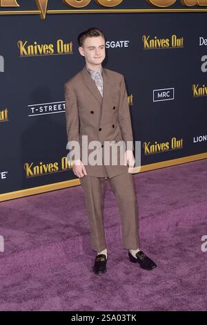 Jaeden Lieberher bei der „Knives Out“-Filmpremiere, Arrivals, Regency Village Theatre, Los Angeles, USA - 14. November 2019 Stockfoto