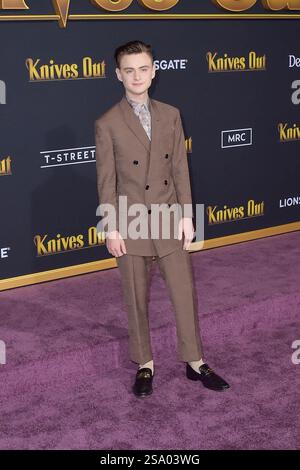 Jaeden Lieberher bei der „Knives Out“-Filmpremiere, Arrivals, Regency Village Theatre, Los Angeles, USA - 14. November 2019 Stockfoto