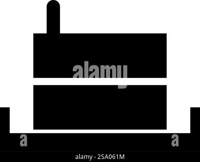 Mühlstein manuell alte Steinmühle Mehl Produktion Schleifkorn mit Griffhalter Symbol schwarze Farbe Vektor Illustration Bild flache Art einfach. Mühlstein manuell alte Steinmühle Mehl Produktion Schleifkorn mit Griffhalter Symbol schwarze Farbe Vektor Illustration Bild flache Art Stock Vektor