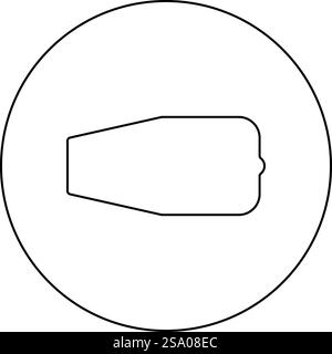 Turbinenflugzeug Turbomaschine Jet Engine Flugzeugmotor Fan Flugzeug Symbol im Kreis rund schwarz Farbe Vektor Illustration Bild Umriss Kontur Linie dünne Art einfach. Turbinenflugzeug Turbomaschine Jet Engine Flugzeug Motor Fan Flugzeug Symbol im Kreis rund schwarz Farbe Vektor Illustration Bild Umriss Kontur Linie dünne Stil Stock Vektor