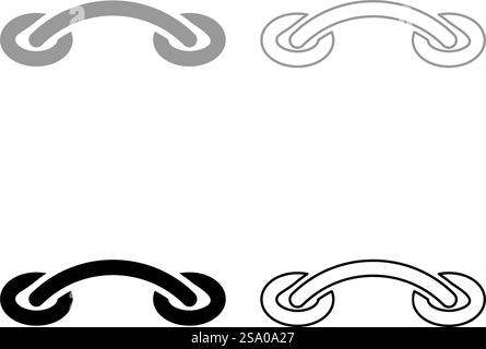 Kreuzstich Nähen Darning-Stich Stiele des Fadens Einfügen Nähen verbinden Stoff Chirurgische Naht raue Naht Patch Naht Nahtbesatz Symbol grau schwarz Farbe Vektor Illustration Bild einfache Vollfüllung Umrisslinie dünne flache Art. Kreuzstich Nähen Darning-Stich Stiele des Fadens Einfügen Nähen verbinden Stoff Chirurgische Naht raue Naht Patch Naht Nahtbesatz Symbol grau schwarz Farbe Vektor Illustration Bild Solid Füllung Umrisslinie dünne flache Art Stock Vektor