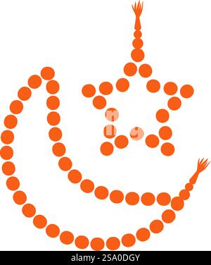 Islamische Gebetsperlen Illustrationsvektor Stock Vektor
