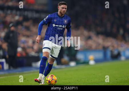 Wes Burns of Ipswich Town - Ipswich Town V Brighton & Hove Albion, Premier League, Portman Road, Ipswich, Großbritannien - 16. Januar 2025 nur redaktionelle Verwendung - es gelten Einschränkungen bei DataCo Stockfoto