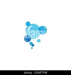 Designvorlage für Blasensymbol Vektor-Illustration Stock Vektor