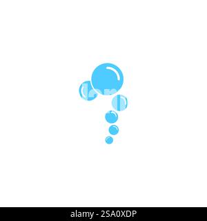 Designvorlage für Blasensymbol Vektor-Illustration Stock Vektor