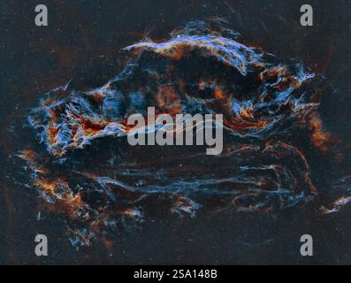 NGC6960 der westliche Schleiernebel Stockfoto