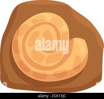 Dinosaurier Fossil Ei Icon Cartoon Vektor. Bodenschlammschicht. Lehmboden landen. Dinosaurier Fossil Ei Icon Cartoon Vektor. Bodenschlammschicht Stock Vektor