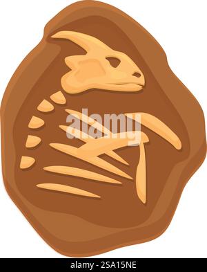 Kreatur natürliche Ammoniit Icon Cartoon Vektor. Bodenschlamm. Schicht Erde. Kreatur natürliche Ammoniit Icon Cartoon Vektor. Bodenschlamm Stock Vektor