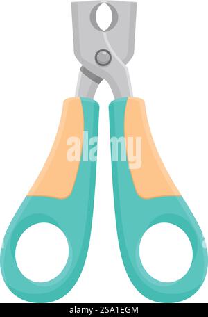 Hand Klauenschneider Symbol Cartoon Vektor. Objekt bearbeiten. Zange zerkratzt. Hand Klauenschneider Symbol Cartoon Vektor. Objekt bearbeiten Stock Vektor