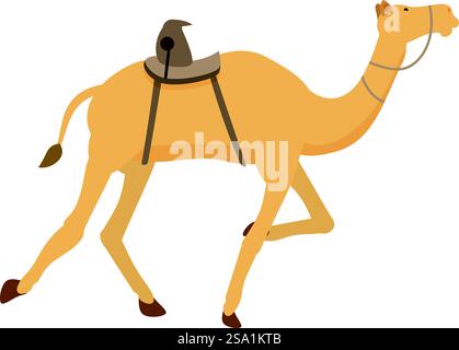 Sport Tier Running Icon Cartoon Vektor. Arabien saudi. Landwirtschaftliche Tradition in Afrika. Sport Tier Running Icon Cartoon Vektor. Arabien saudi Stock Vektor